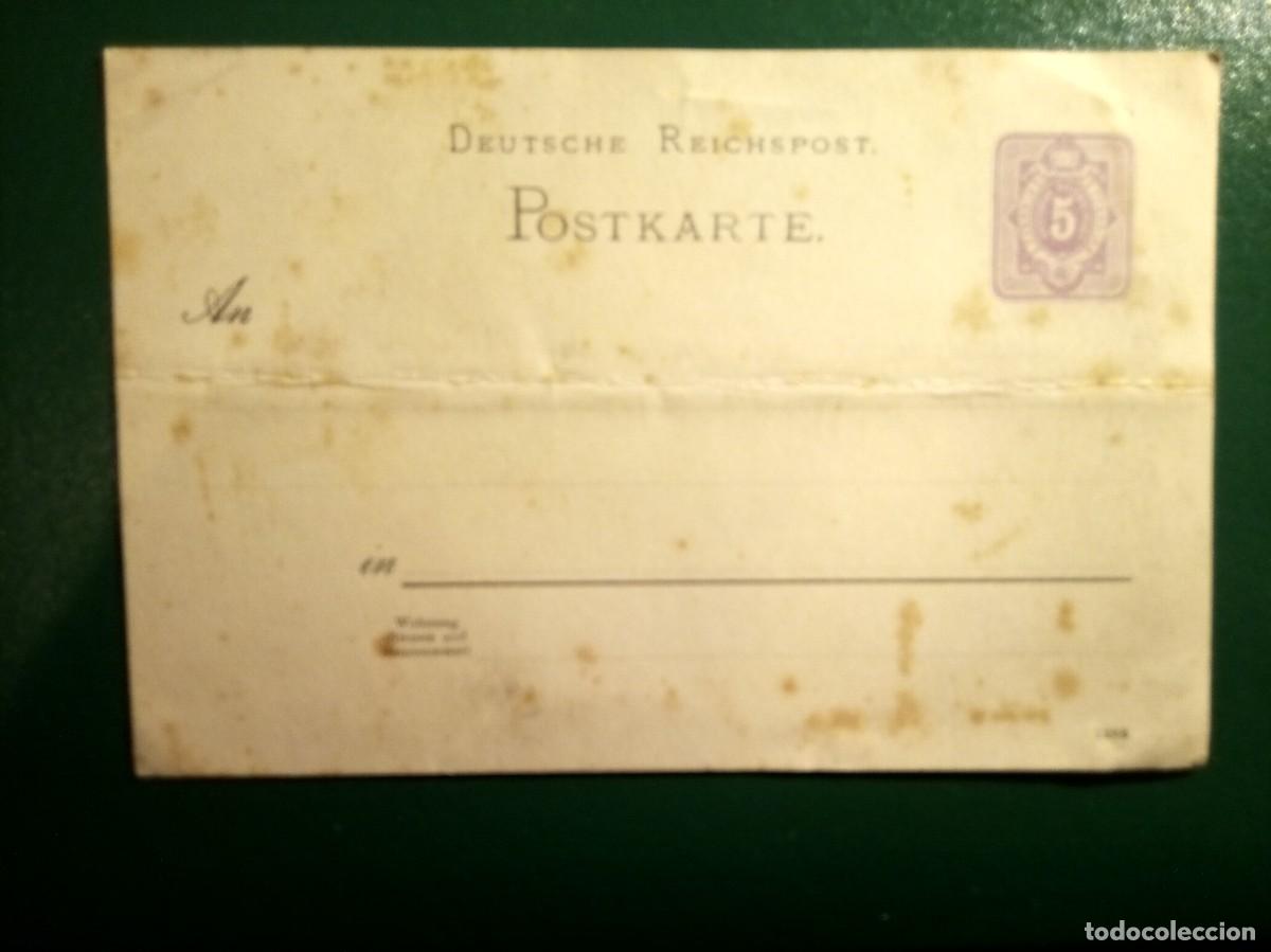 Selos: Carta postal Imperio Aleman sin usar