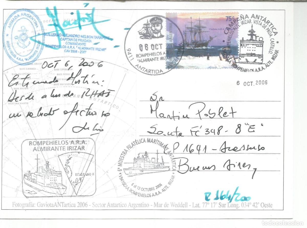 Timbres: ANTARTICA ANTARCTIC ARGENTINA ROMPEHIELOS ALMIRANTE IRIZAR ICEBRAKER