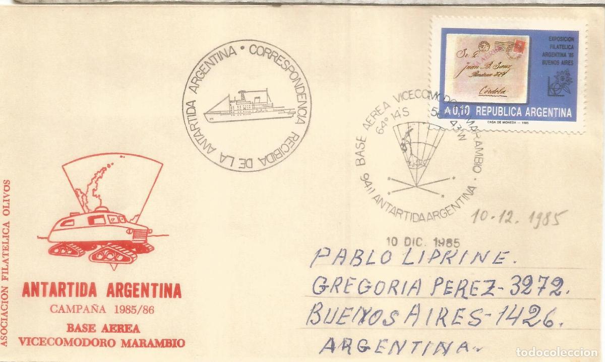 Timbres: ANTARTICA ANTARCTIC ARGENTINA BASE MARAMBIO 1985