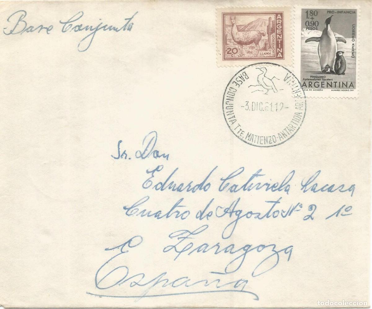 Timbres: ANTARTICA ANTARCTIC ARGENTINA BASE MATIENZO 1961