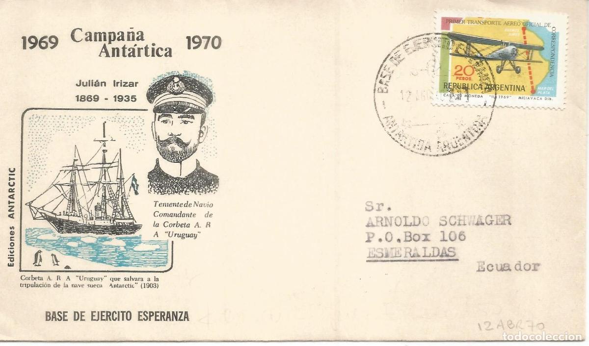 Timbres: ANTARTICA ANTARCTIC ARGENTINA BASE ESPERANZA