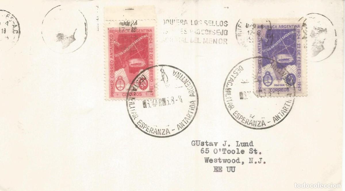 Timbres: ANTARTICA ANTARCTIC ARGENTINA BASE ESPERANZA