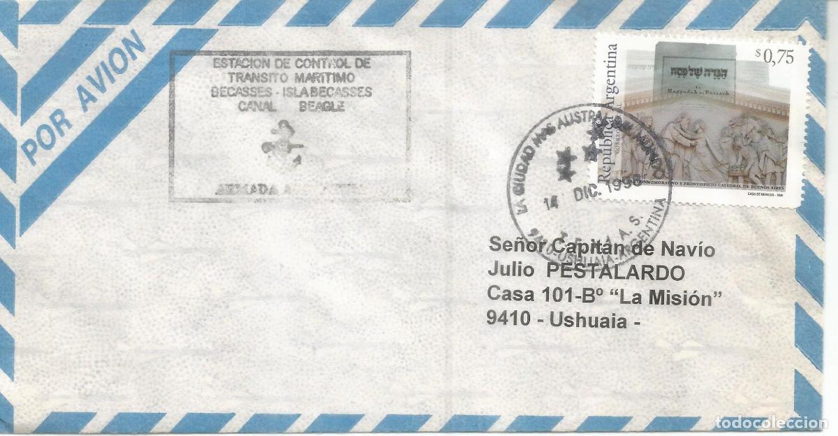 Timbres: ANTARTICA ANTARCTIC ARGENTINA USHUAIA ESTACION TRANSITO MARITIMO