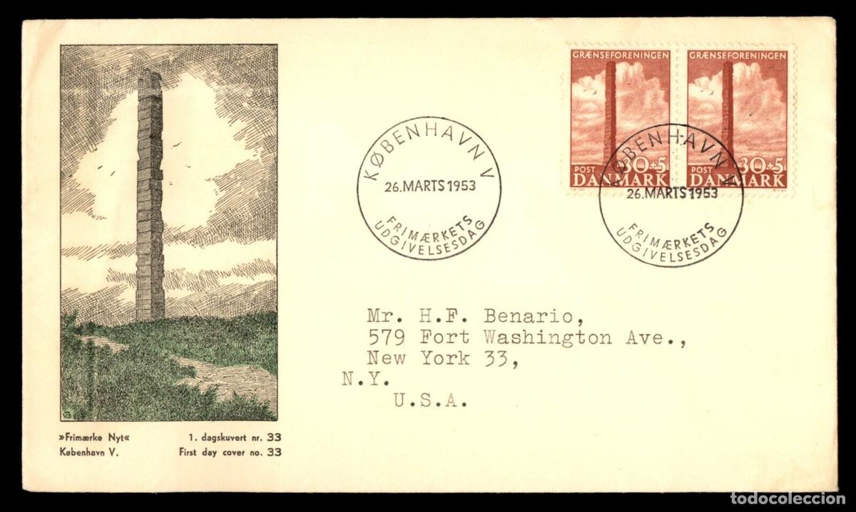 Sellos: DINAMARCA FDC 1953 - Foto 1