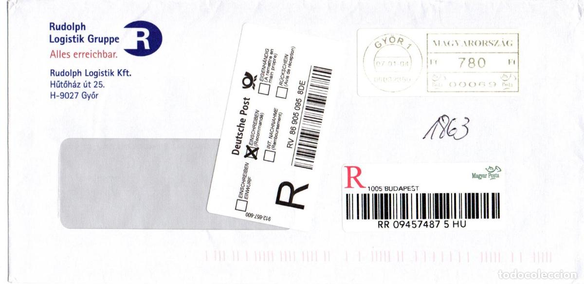 Timbres: HUNGRIA CC CERTIFICADA 2004 GYOR ATM