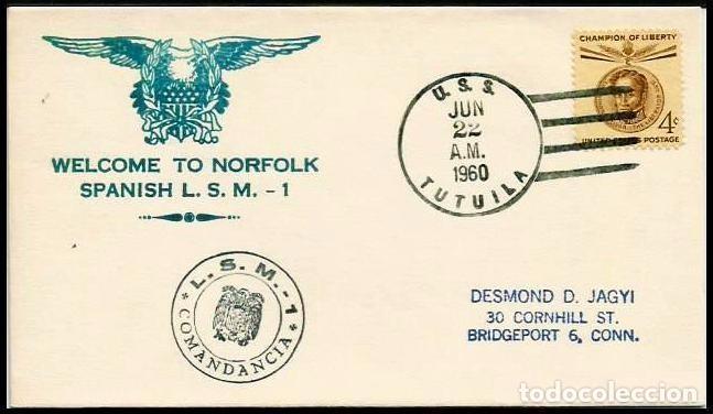 Briefmarken: ARMADA 1960 LANCHA DESEMBARCO LSM-1 EN NORFOLK