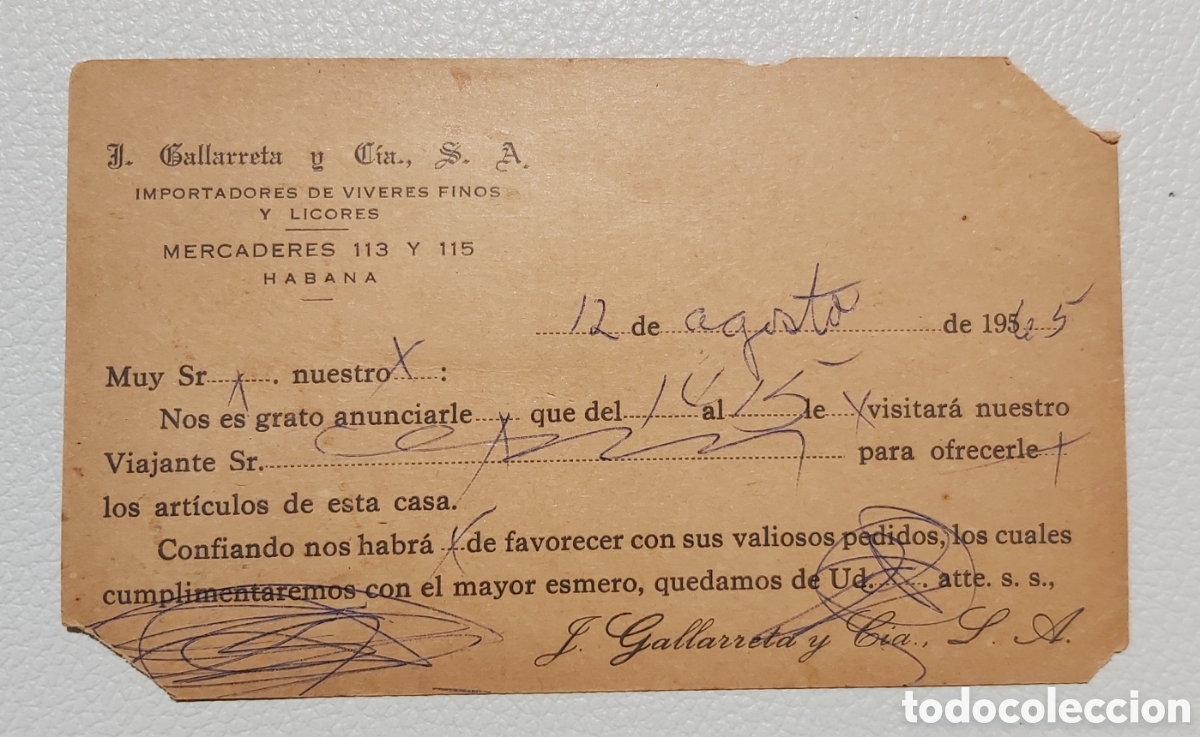 Sellos: SELLOS CUBA 1910. Targeta postal. - Foto 2