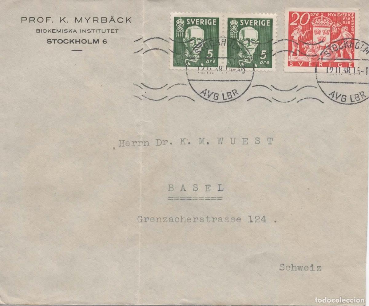 Sellos: SUECIA A BASEL CC 1938 - Foto 1