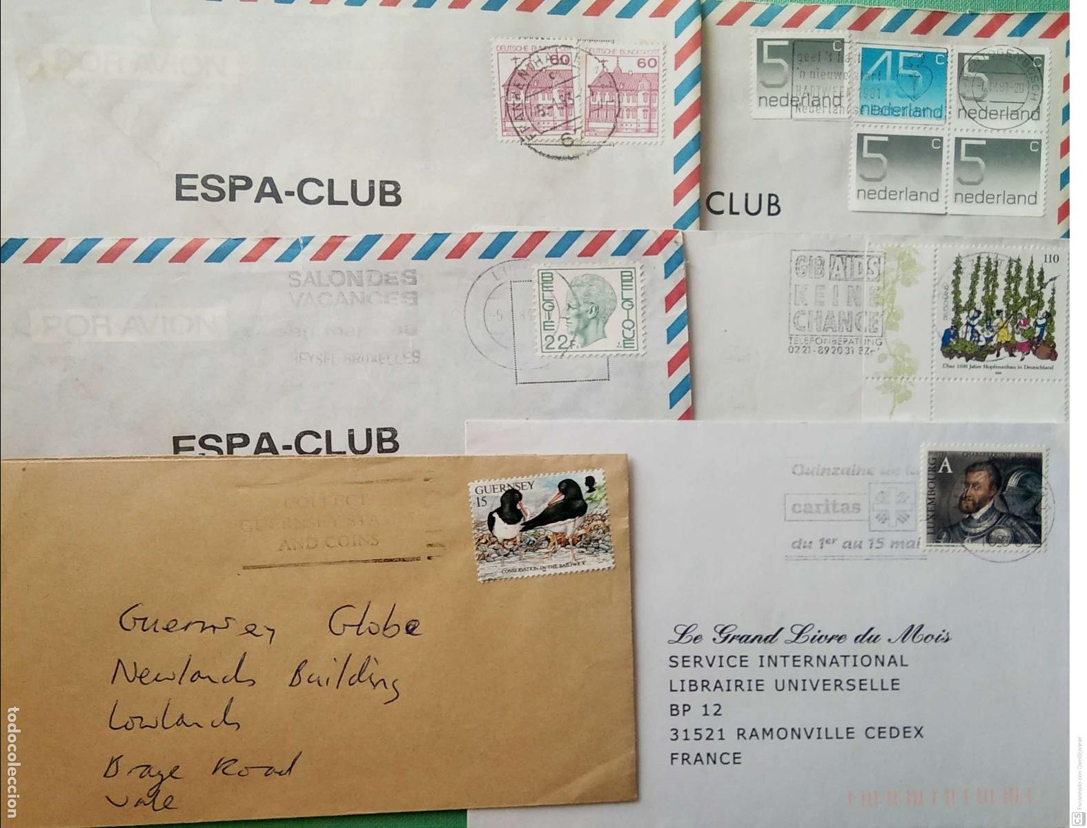 Selos: 6 Sobres circulados Ver foto Ref: K52