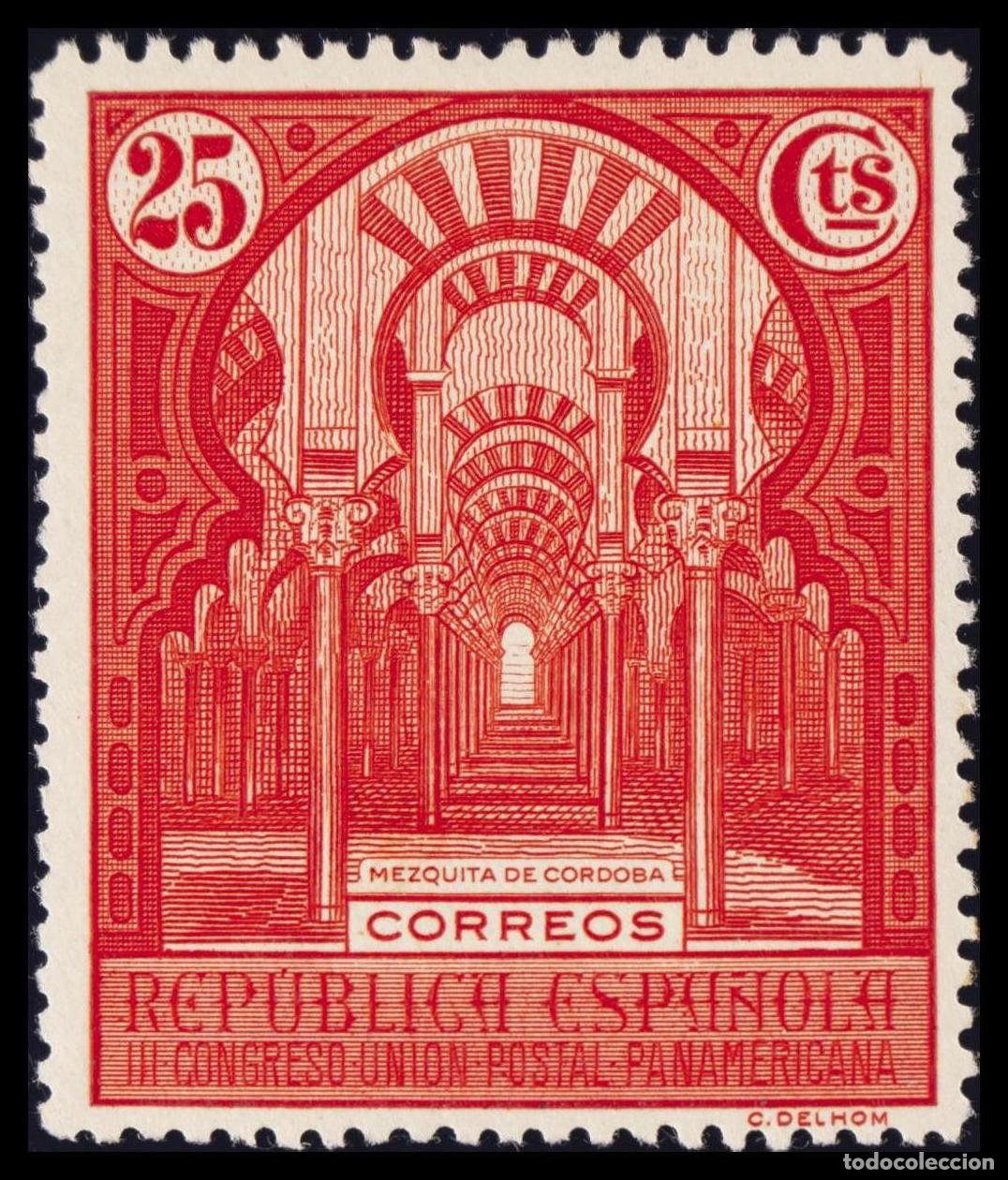 Briefmarken: 1&ordm; y 2&ordm; Centenario. &#9733; 607. 1931. 25 cts rojo. MAGNIFICO.