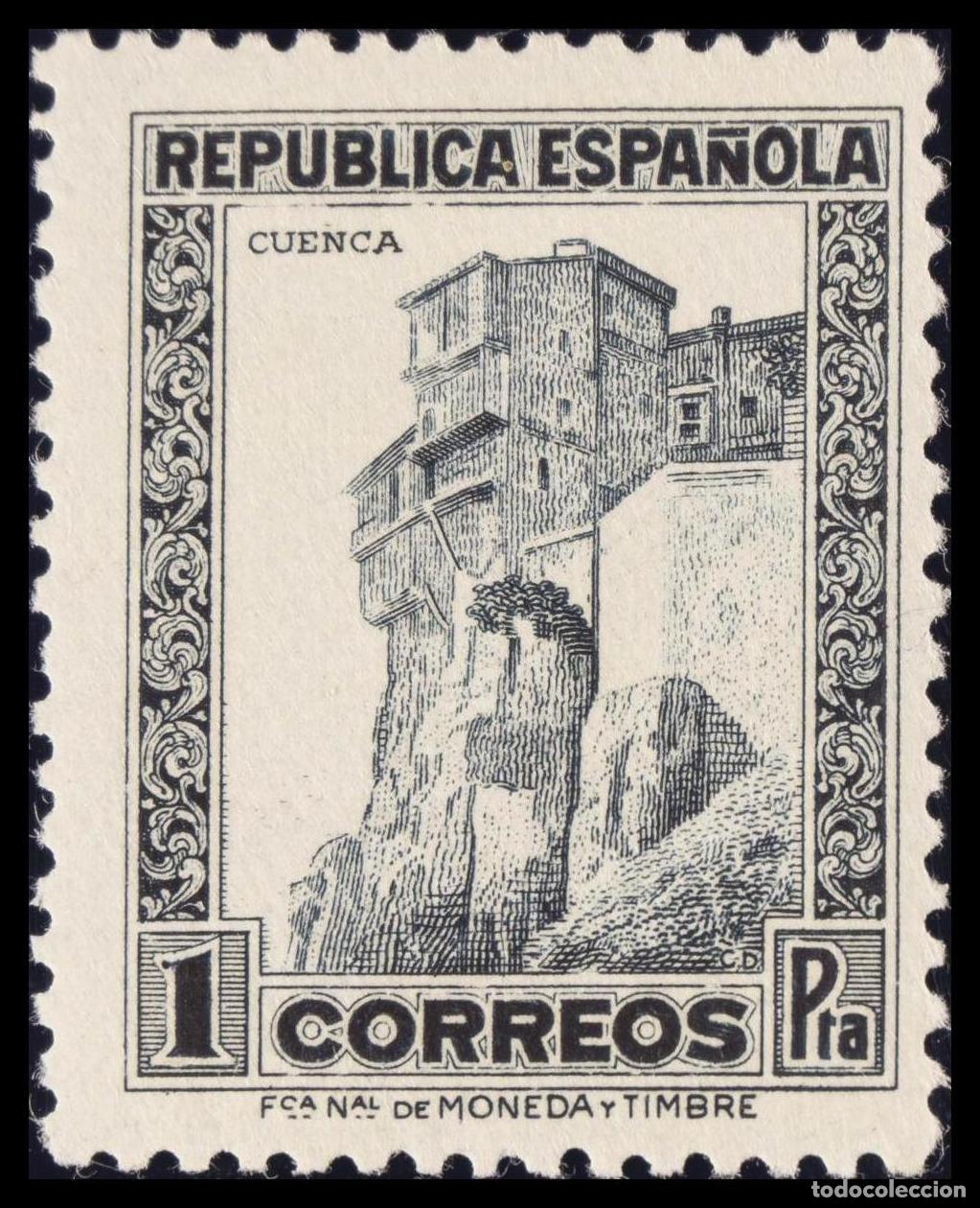 Timbres: 1&ordm; y 2&ordm; Centenario. &#9733; 673. 1932. 1 pts pizarra. MAGNIFICO.
