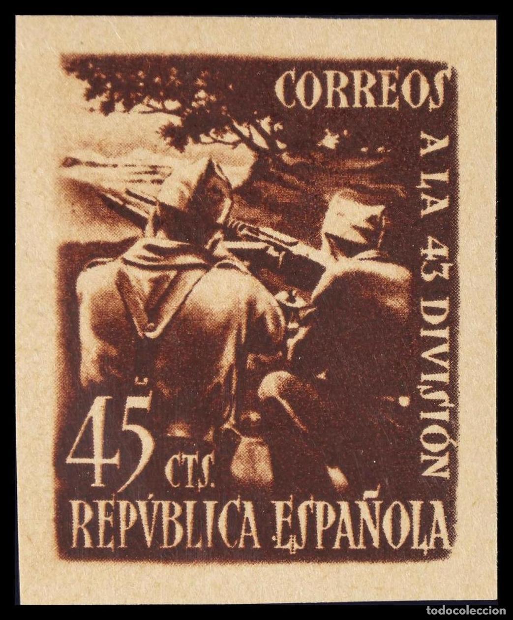 Timbres: 1&ordm; y 2&ordm; Centenario. &#9733;&#9733; 788A. 1938. 45 cts casta&ntilde;o rojo. MAGNIFICO. Edifil 2020: 30 Euros