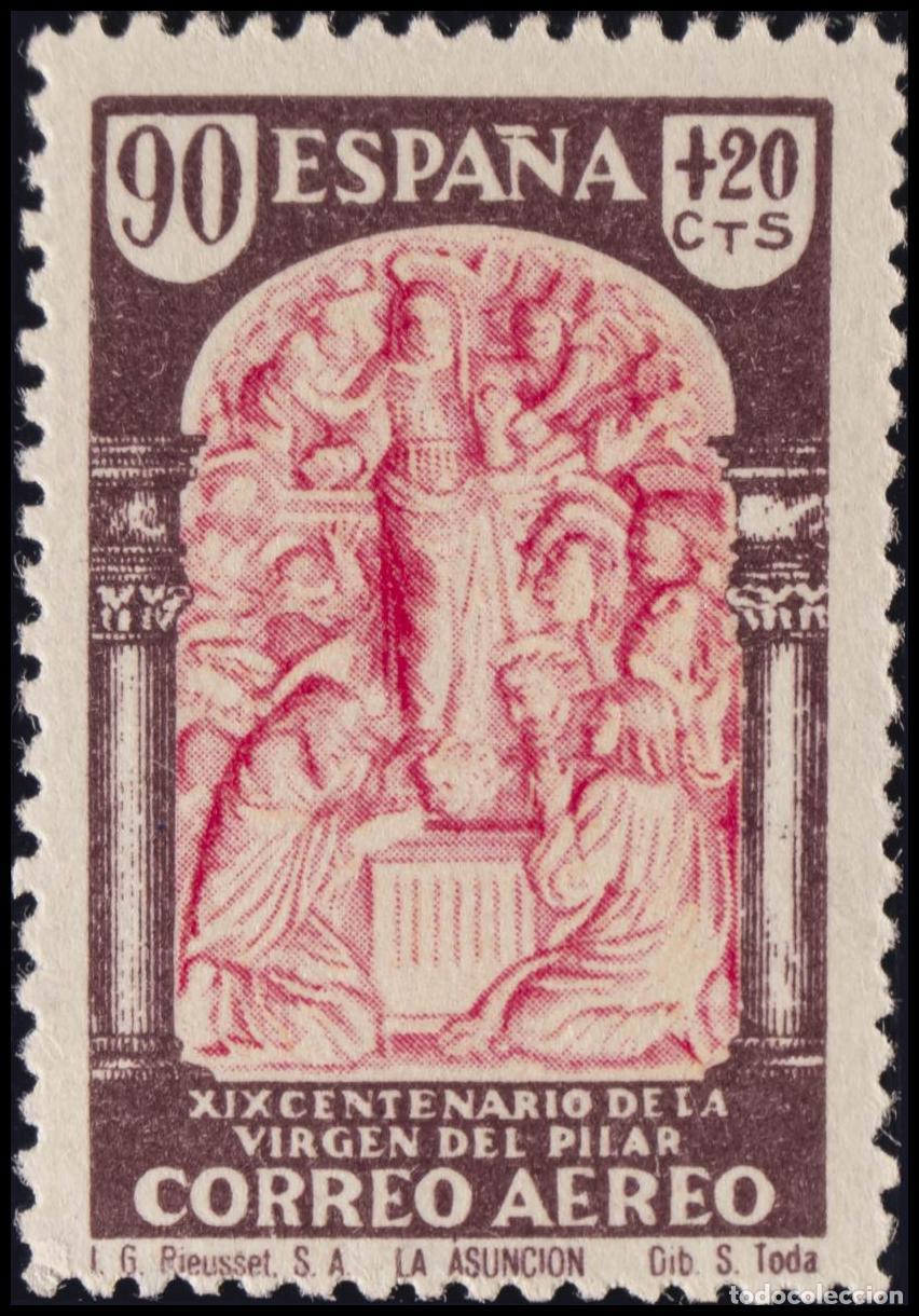 Stamps: 1&ordm; y 2&ordm; Centenario. &#9733; 908. 1940. 90 cts+20 cts casta&ntilde;o y rosa. MAGNIFICO.
