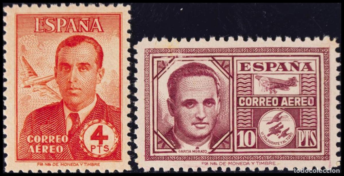 Sellos: 1&ordm; y 2&ordm; Centenario. &#9733;&#9733; 991/92. 1945. Serie completa. MAGNIFICA. Edifil 2020: 60 Euros