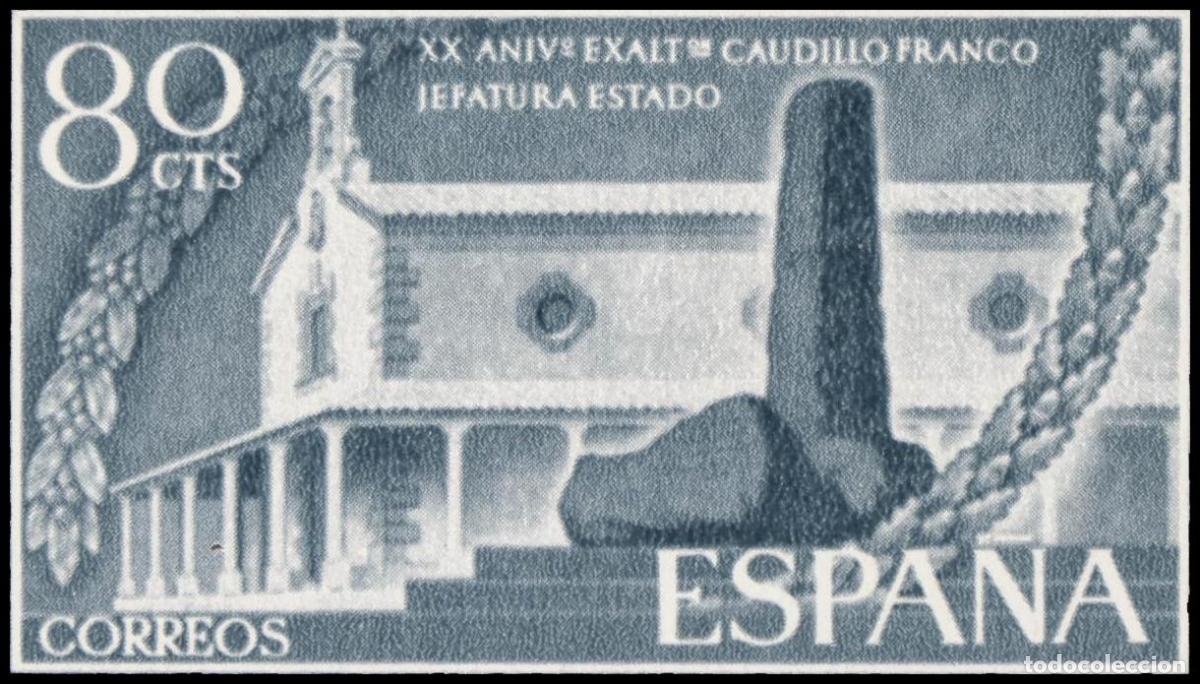 Selos: 1&ordm; y 2&ordm; Centenario. &#9733;&#9733; 1199. 1956. 80 cts verde oscuro. MAGNIFICO. Edifil 2020: 5 Euros