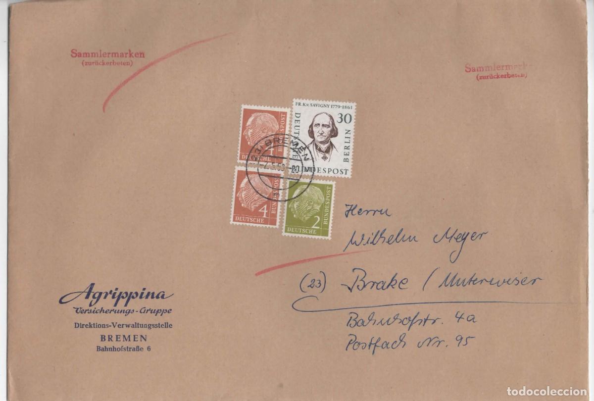 Stamps: ALEMANIA BREMEN 1958 SELLO SAVIGNY
