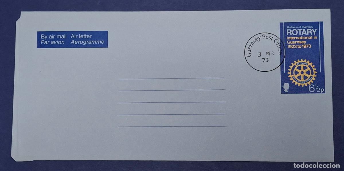 Sellos: 1973 Air Mail Letter Gerney Rotary - Foto 1