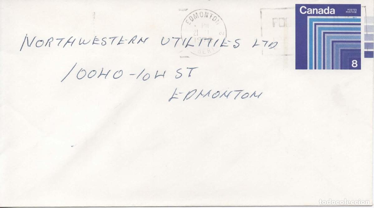 Sellos: CANADA ENTERO POSTAL EDMONTON 1976 - Foto 1