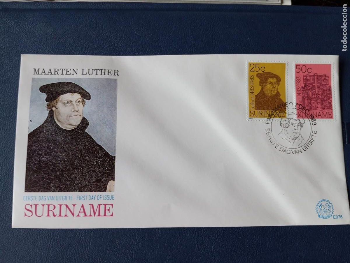 Sellos: SURINAM, SPD, 1983, LUTERO - Foto 1