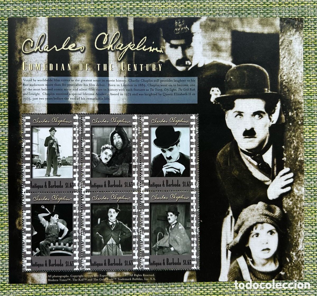 Sellos: Sellos cine, Charles Chaplin - Foto 1