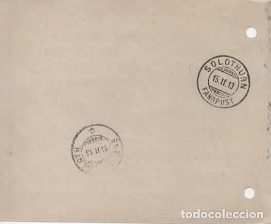 Sellos: SUIZA 1913 SOLOTHURN - Foto 2