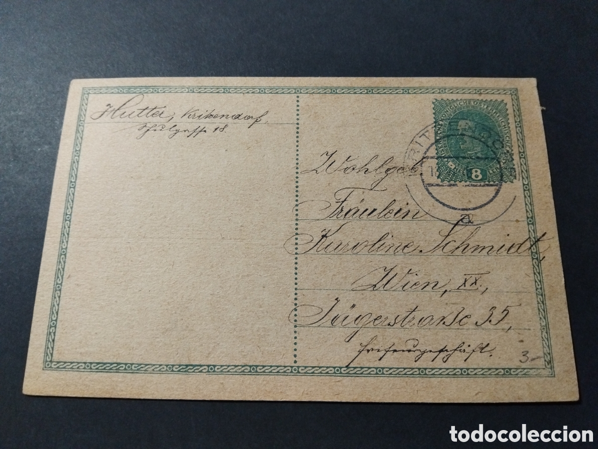 Selos: Austria. Tarjeta postal prefranqueada