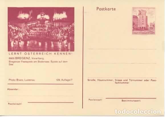 Sellos: AUSTRIA ENTERO POSTAL BREGENZ CASTILLO CASTLE - Foto 1
