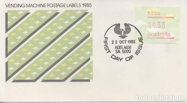 Sellos: AUSTRALIA FDC ATM 1985 NUM 5000 - Foto 1