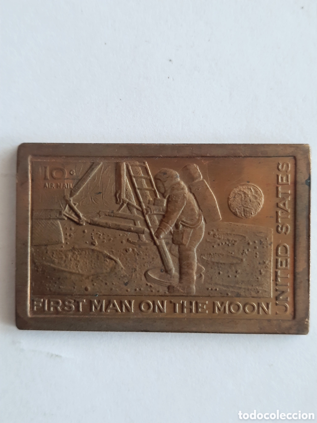 Sellos: Sello de luna EEUU. En bronce. - Foto 1