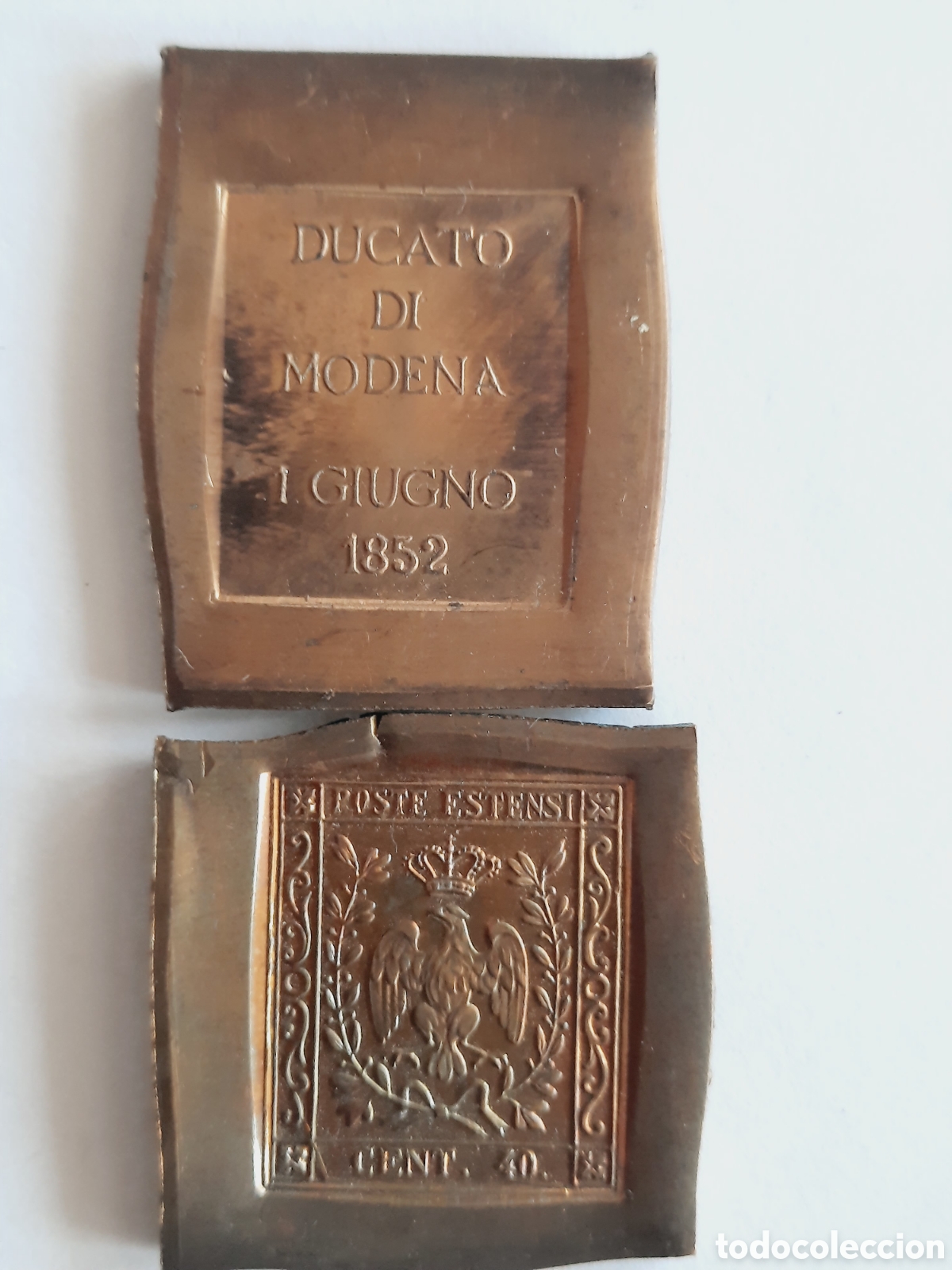 Sellos: Sello Modeno 1852. En bronce - Foto 1