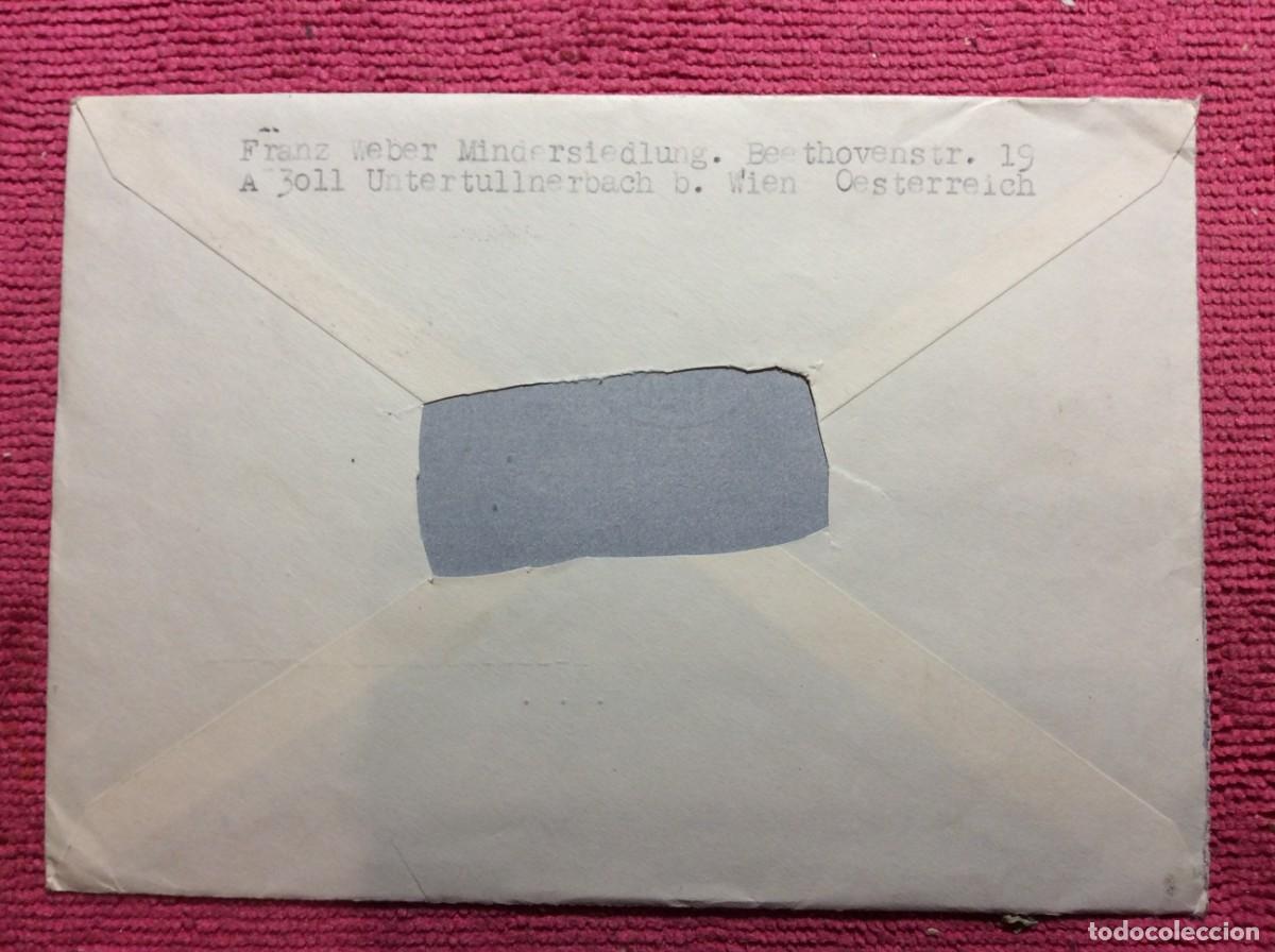 Sellos: AUSTRIA. 1966 CARTA CERTIFICADA (1DDH68) - Foto 2