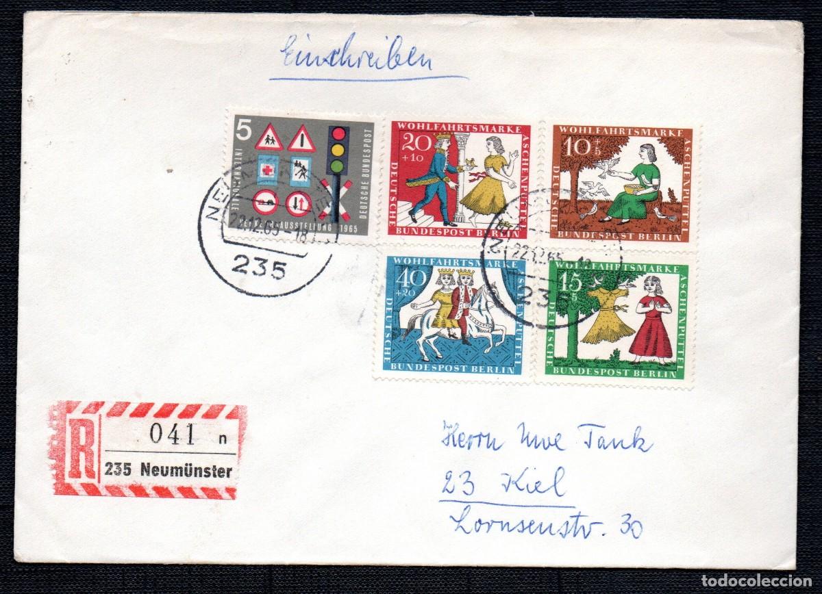 Sellos: BERLIN .1965. SOBRE CERTIFICADO. - Foto 1