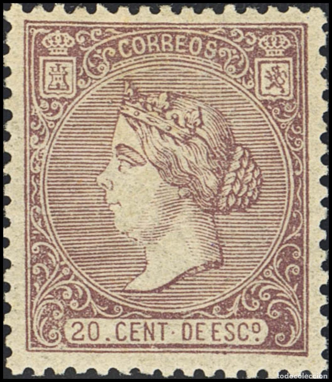 Briefmarken: Selecci&oacute;n Trato Privado. &#9733; 85. 1866. 20 cts lila. Bonito centraje y color intenso. MAGNIFICO.