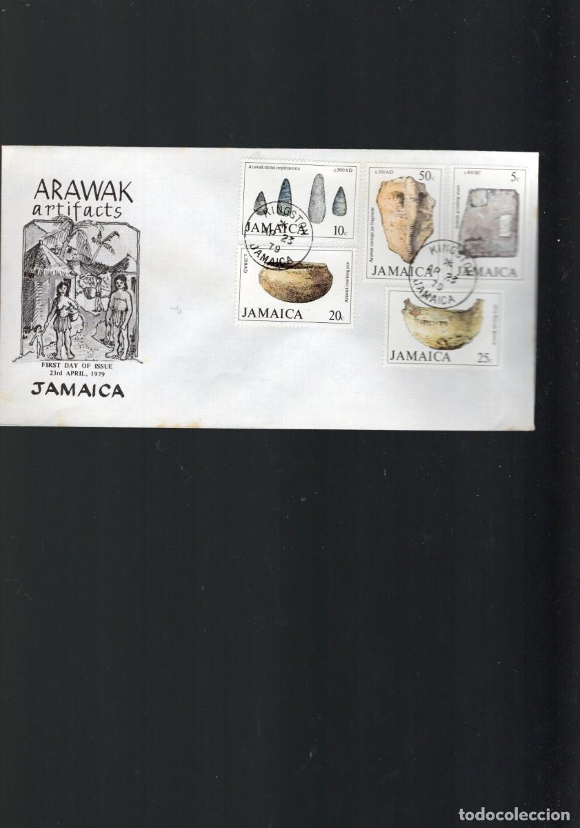 Sellos: FDC TEMA PREHISTORIA JAMAICA