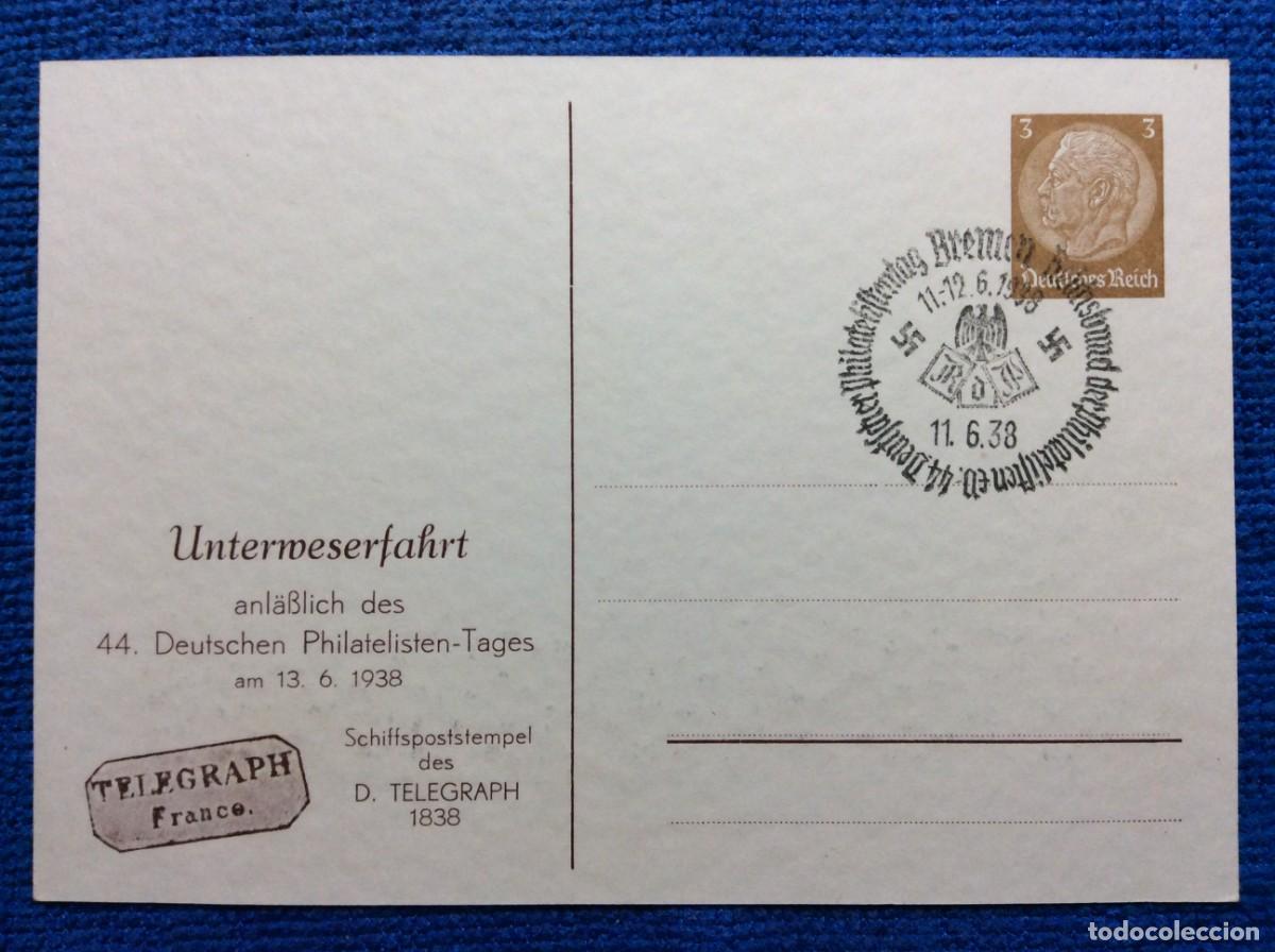 Sellos: ALEMANIA III REICH. 1938 ENTERO POSTAL DE EMISI&Oacute;N PRIVADA (1BBZ46)