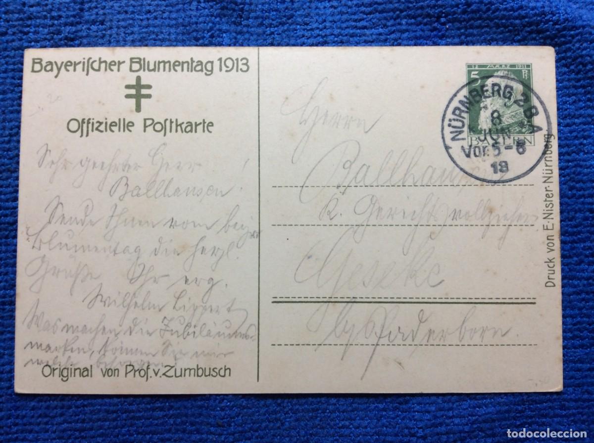 Sellos: ALEMANIA IMPERIO 1913 ENTERO POSTAL DE EMISI&Oacute;N PRIVADA CIRCULADO (1BBZ51)