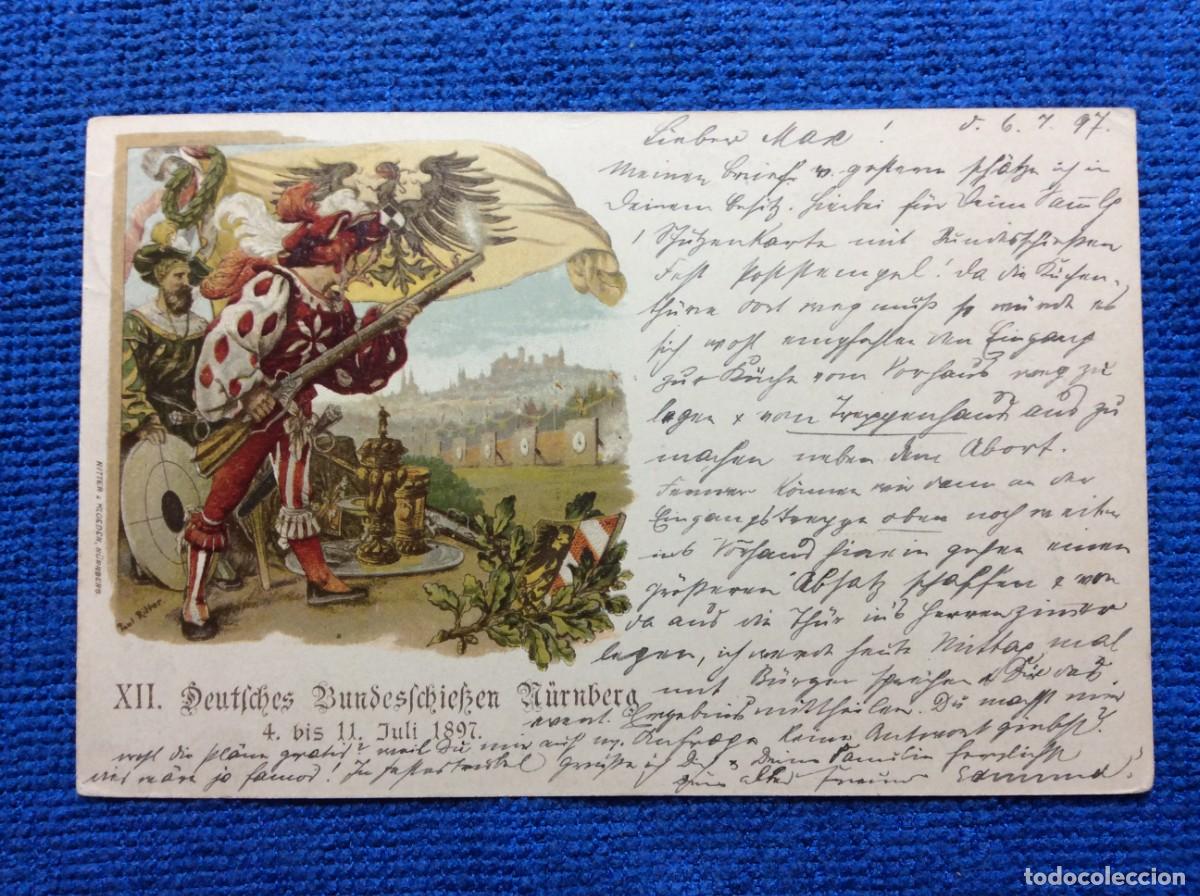 Sellos: ALEMANIA (BAVIERA) 1897 ENTERO POSTAL DE EMISI&Oacute;N PRIVADA CIRCULADO (1BBZ53)