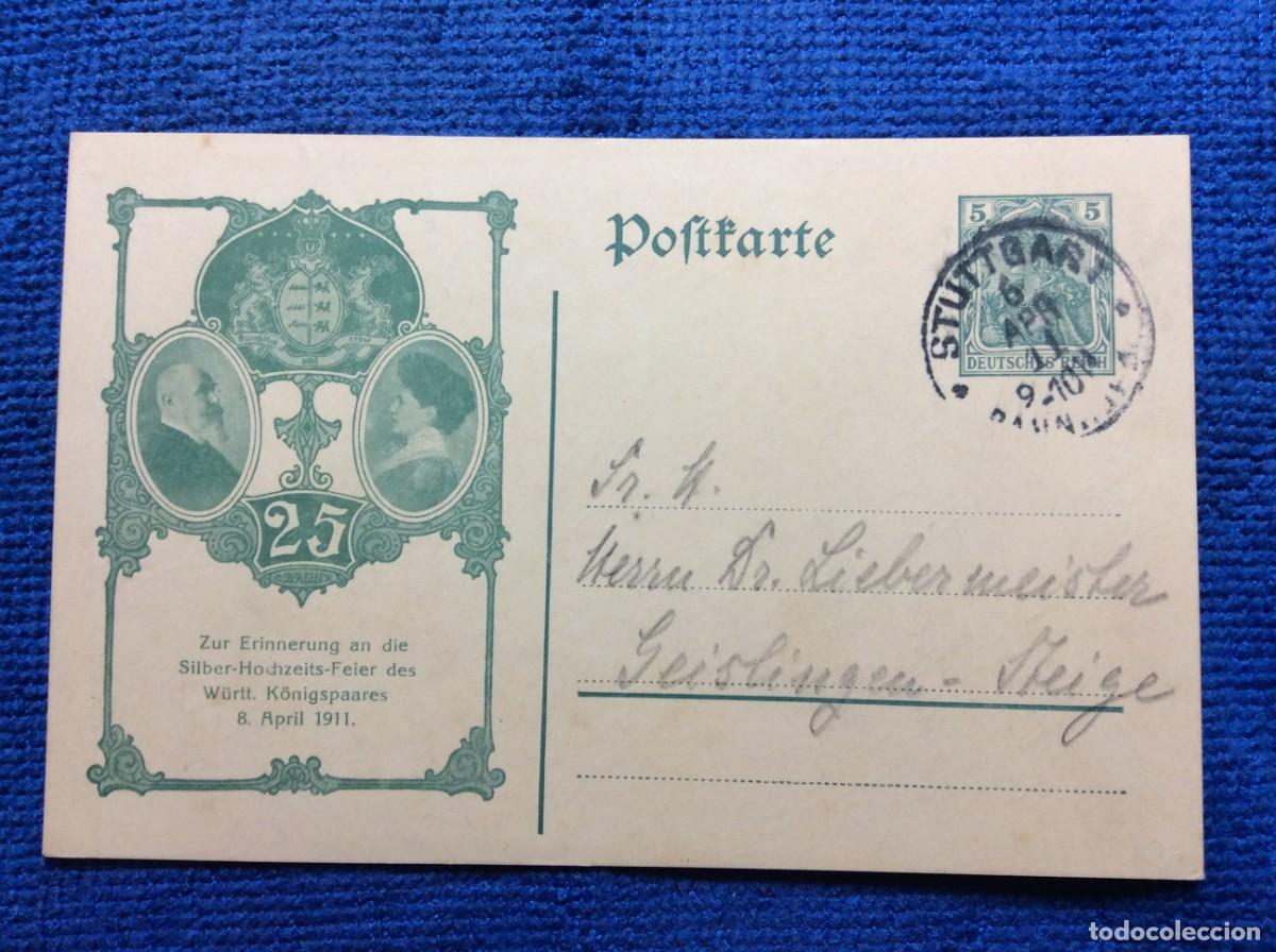 Sellos: ALEMANIA IMPERIO 1911 ENTERO POSTAL DE EMISI&Oacute;N PRIVADA CIRCULADO (1BBZ54)