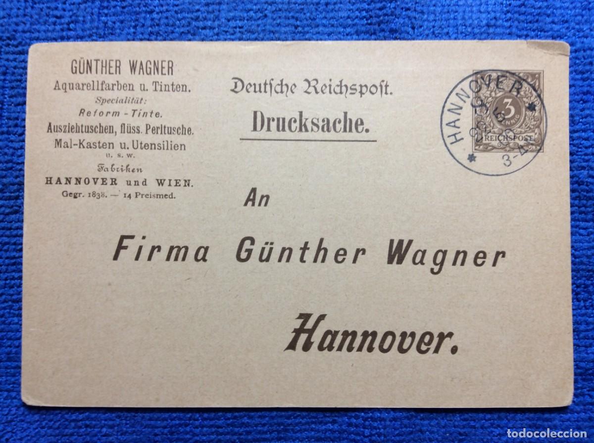 Sellos: ALEMANIA IMPERIO 1900 ENTERO POSTAL DE EMISI&Oacute;N PRIVADA CIRCULADO (1BBZ58)