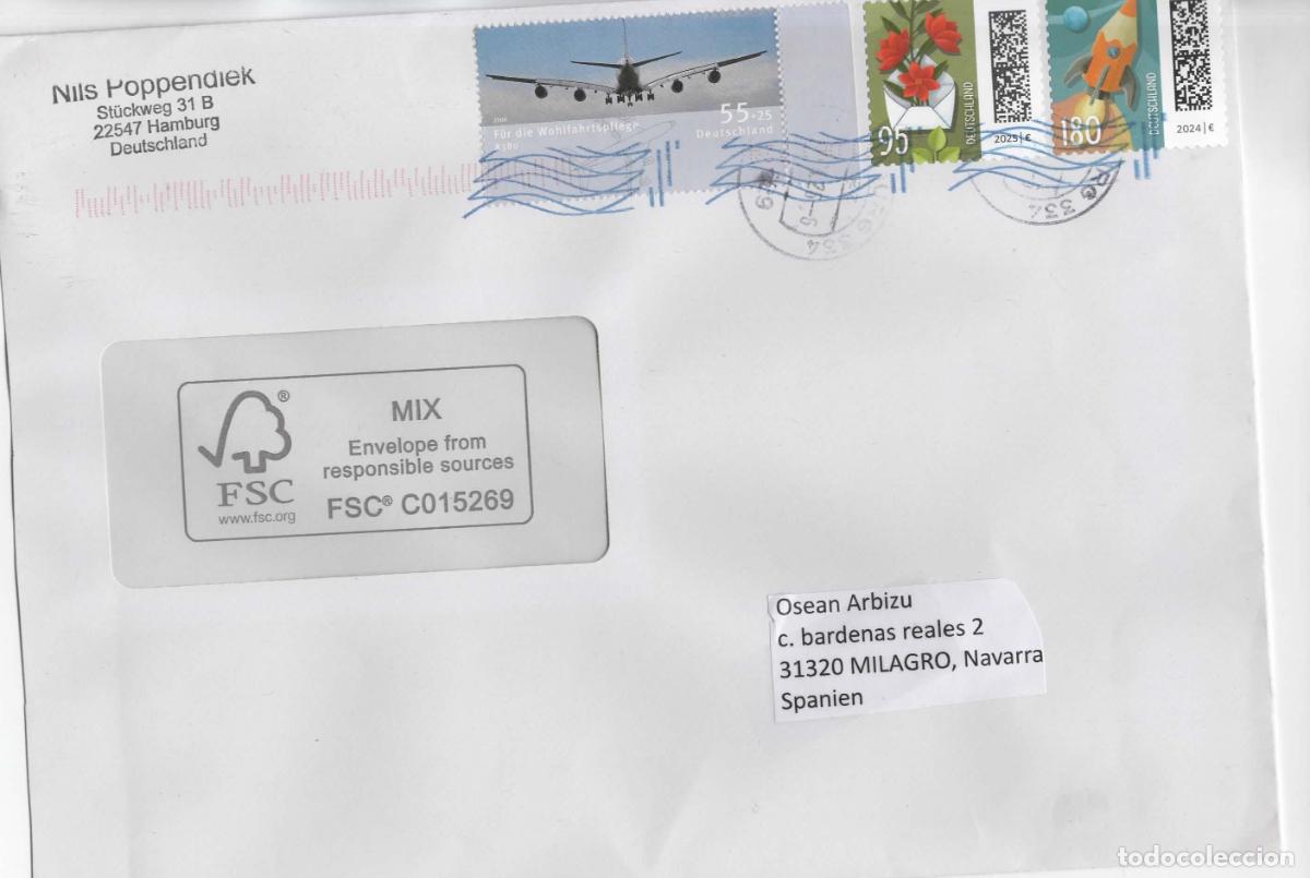 Sellos: ALEMANIA CC SELLOS AVION JET PLANE AIRBUS A380