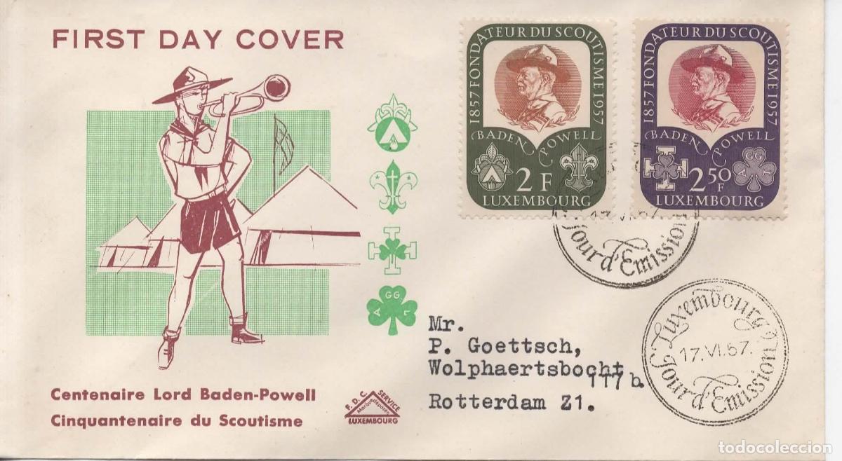 Sellos: LUXEMBOURG 1957 SCOUT BADEN POWELL