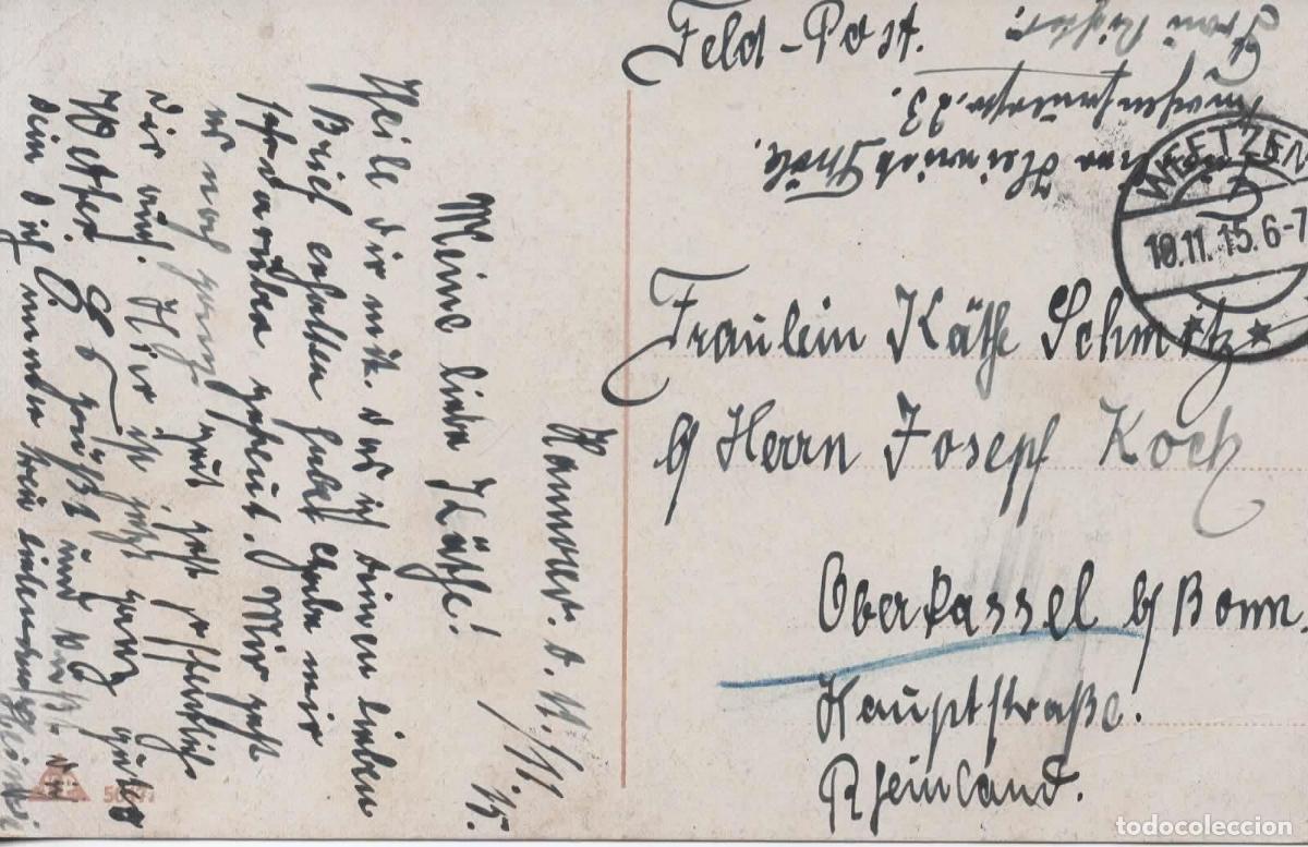 Stamps: ALEMANIA WW1 CORREO MILITAR FELDPOST WEETZEN 1915