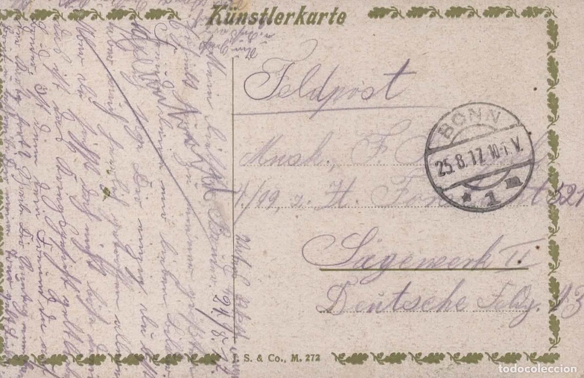 Sellos: ALEMANIA WW1 CORREO MILITAR FELDPOST BONN 1917