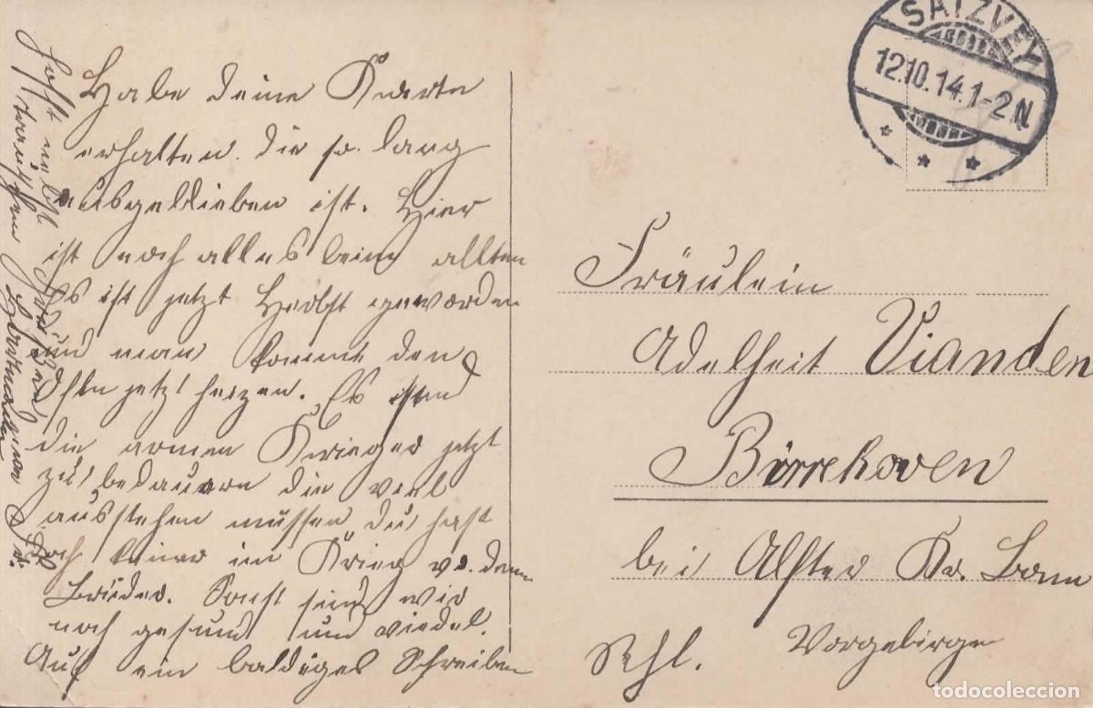 Sellos: ALEMANIA WW1 CORREO MILITAR FELDPOST SAIZVEY 1914