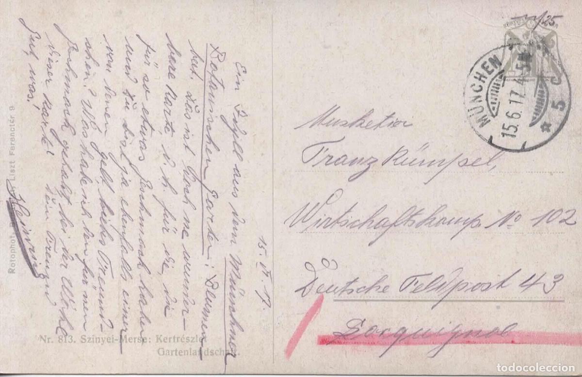 Sellos: ALEMANIA WW1 CORREO MILITAR FELDPOST MUNCHEN 1917