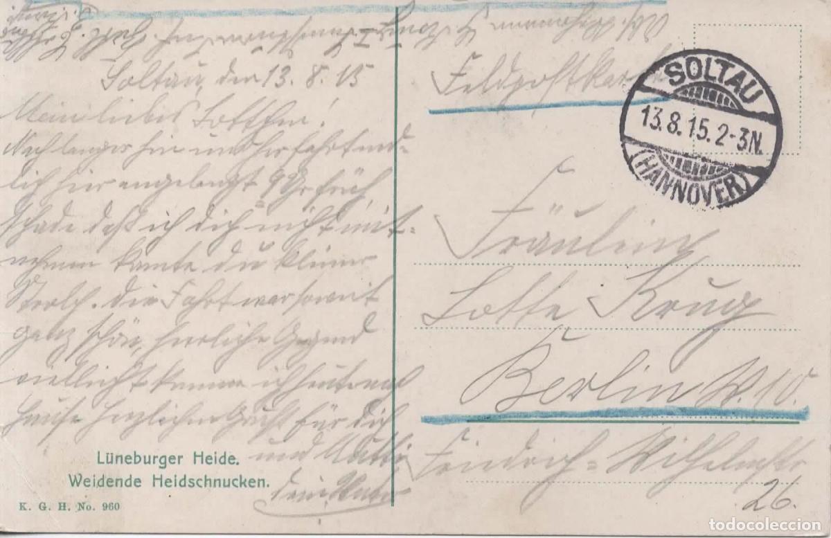 Sellos: ALEMANIA WW1 CORREO MILITAR FELDPOST 1915 SOLTAU