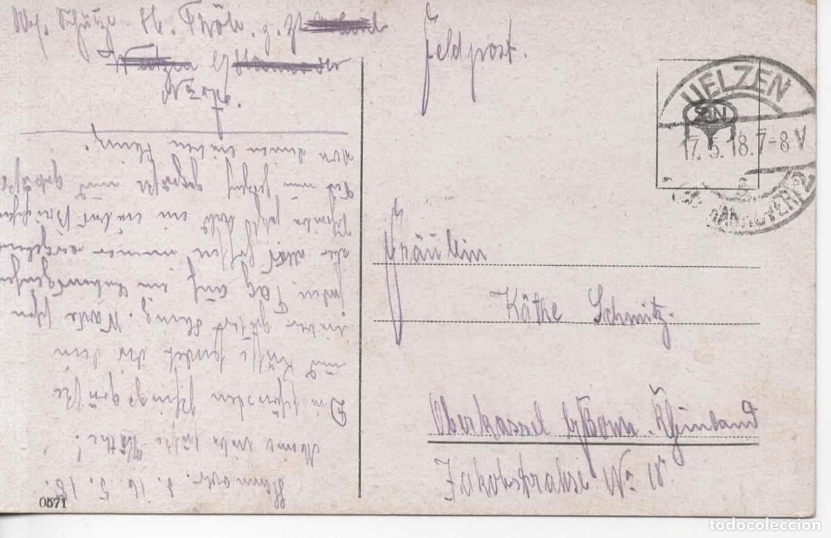Sellos: ALEMANIA WW1 CORREO MILITAR FELDPOST 1918 UELZEN