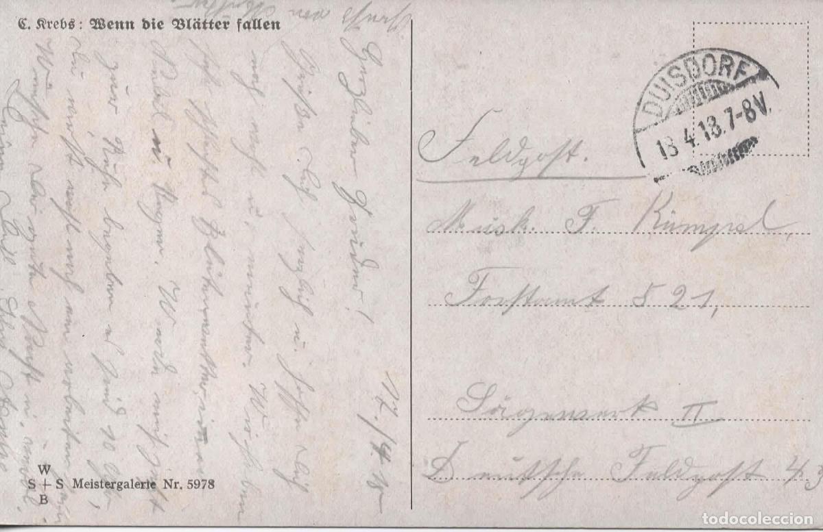 Sellos: ALEMANIA WW1 CORREO MILITAR FELDPOST 1918 DUISDORF