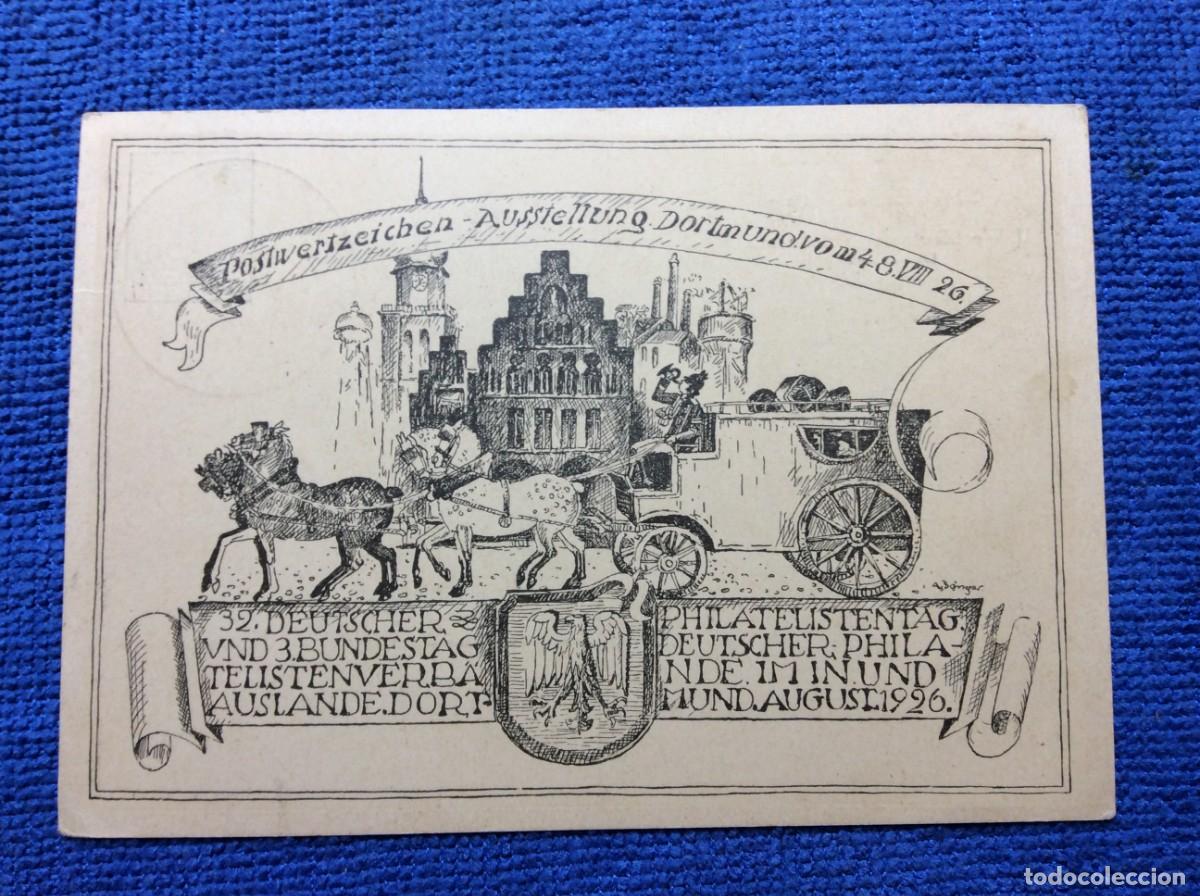 Sellos: ALEMANIA 1926 ENTERO POSTAL DE EMISI&Oacute;N PRIVADA CIRCULADO (1BBZ66)