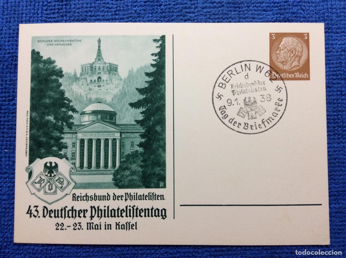 Sellos: ALEMANIA III REICH. 1938 ENTERO POSTAL DE EMISI&Oacute;N PRIVADA (1DDJ17)